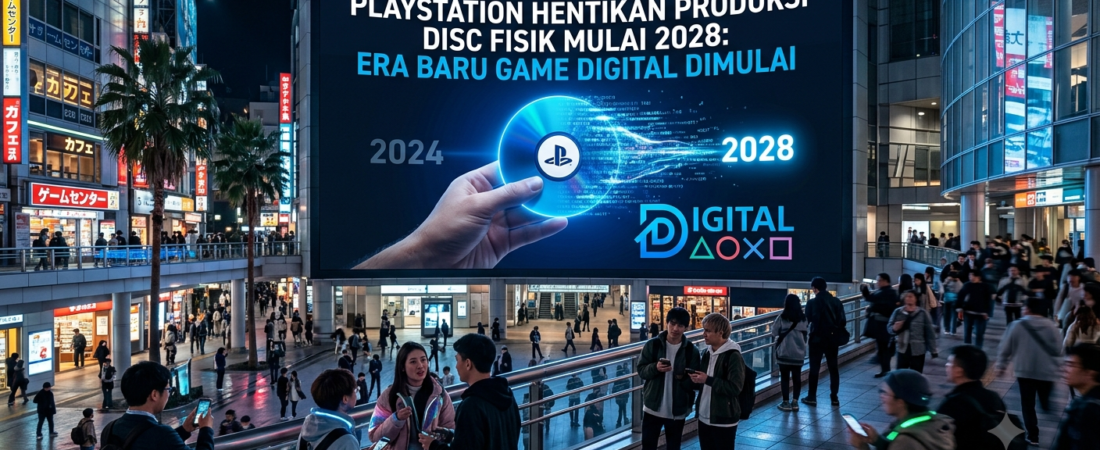 PlayStation Hentikan Produksi Disc Fisik Mulai 2028: Era Baru Game Digital Dimulai